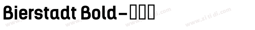 Bierstadt Bold字体转换